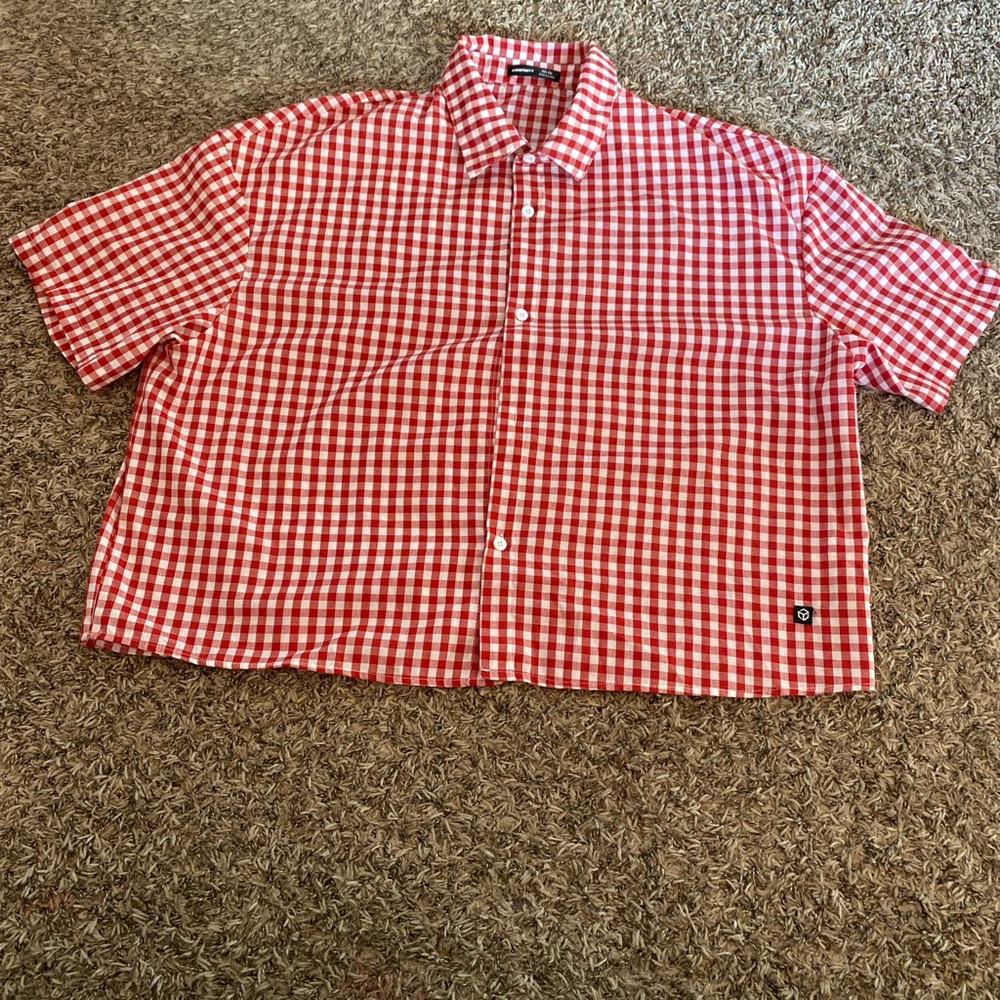 Classic Red Gingham Men's Shirt
